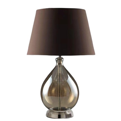 Modern Silver Finish Decorative Table Lamp