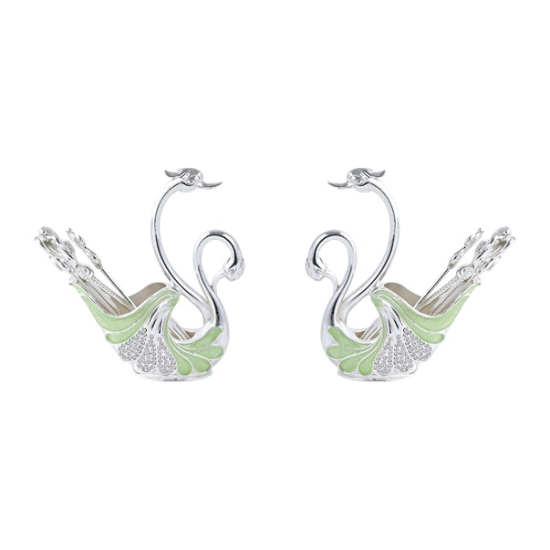 Silver Duck Fork & Spoon Set