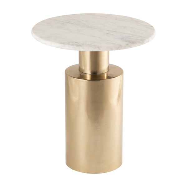 Marble & Metal Side Table