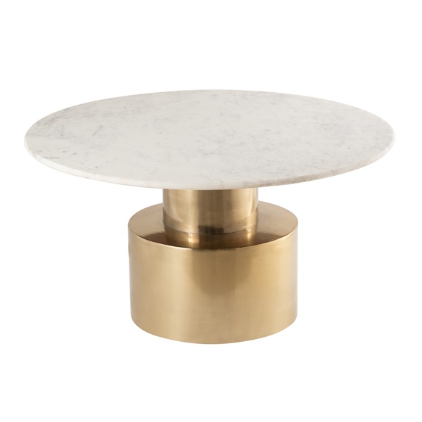 Marble & Metal Coffee Table