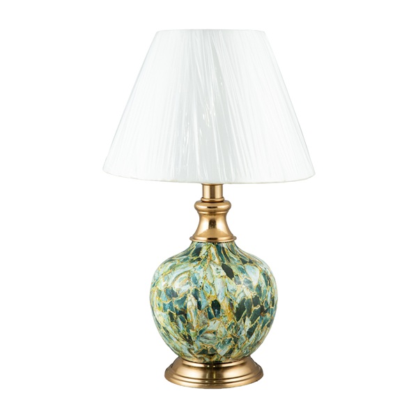 Modern Gold/Green Finish Decorative Table Lamp