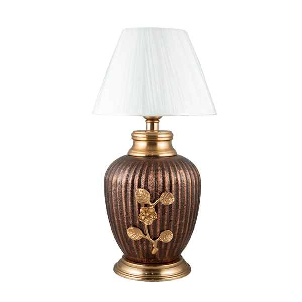 Modern Copper/Gold Finish Decorative Table Lamp