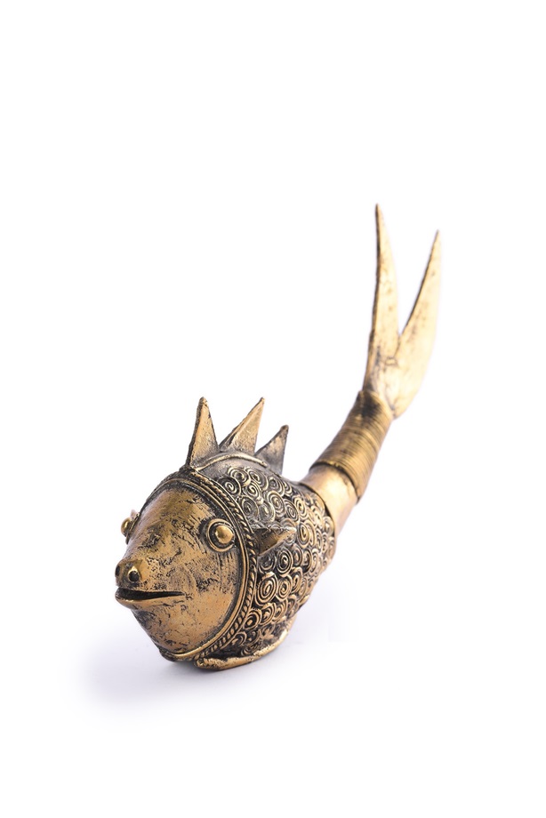 Reclaimed Brass Metal Fish