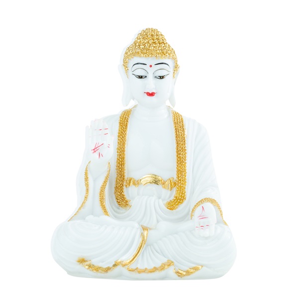 Meditating Buddha Marble Dust Statue