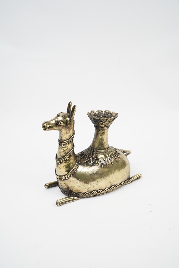 Decorative Brass Camel Candle Holder