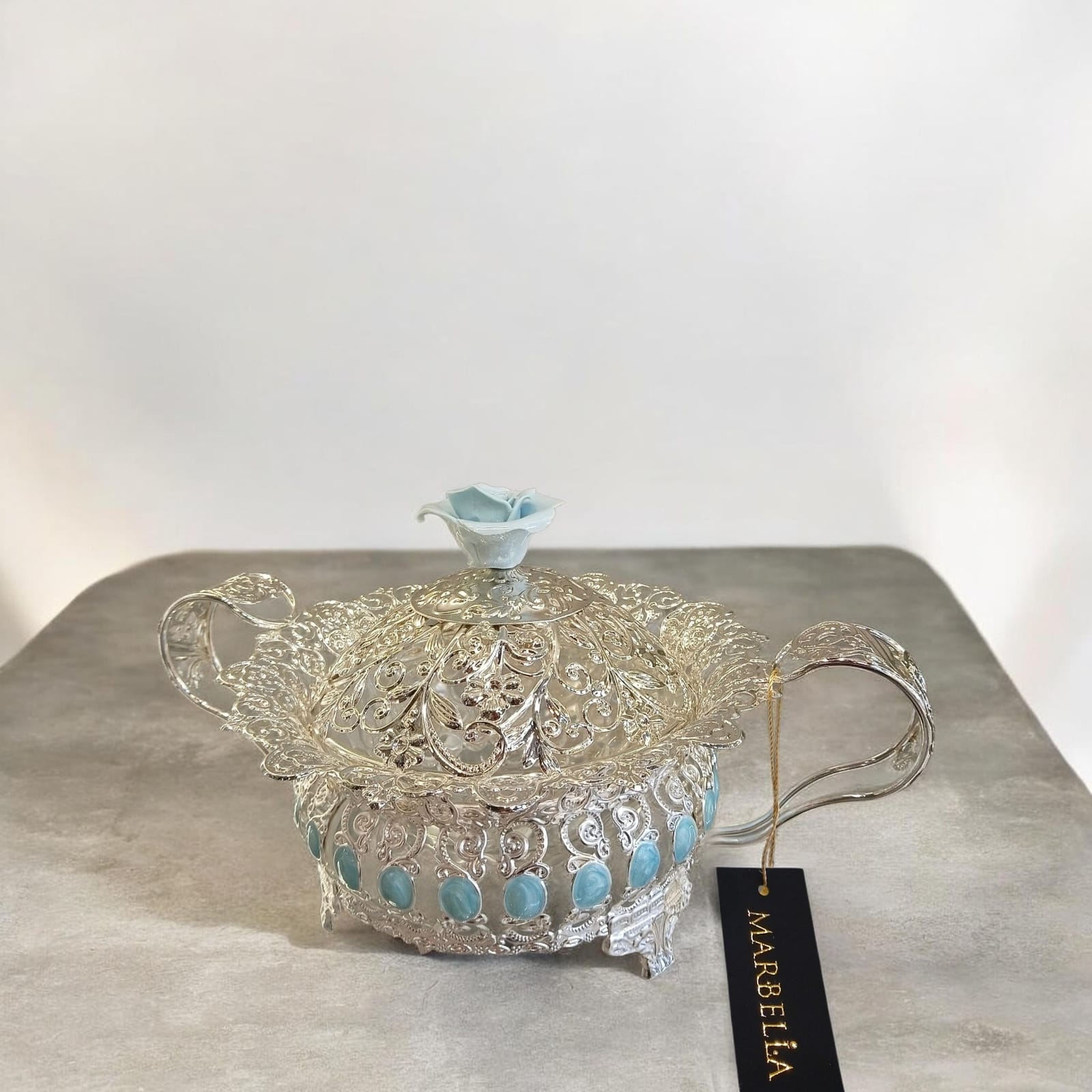 silver bowl