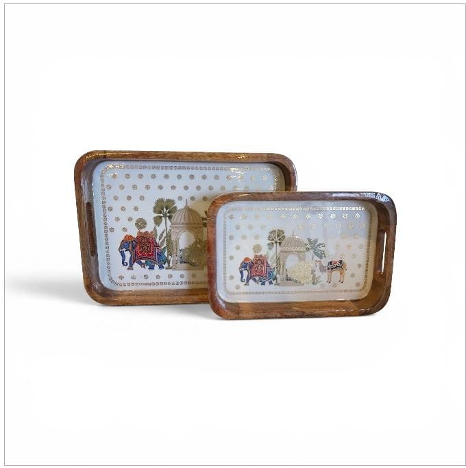 TRAYS SET OF TWO